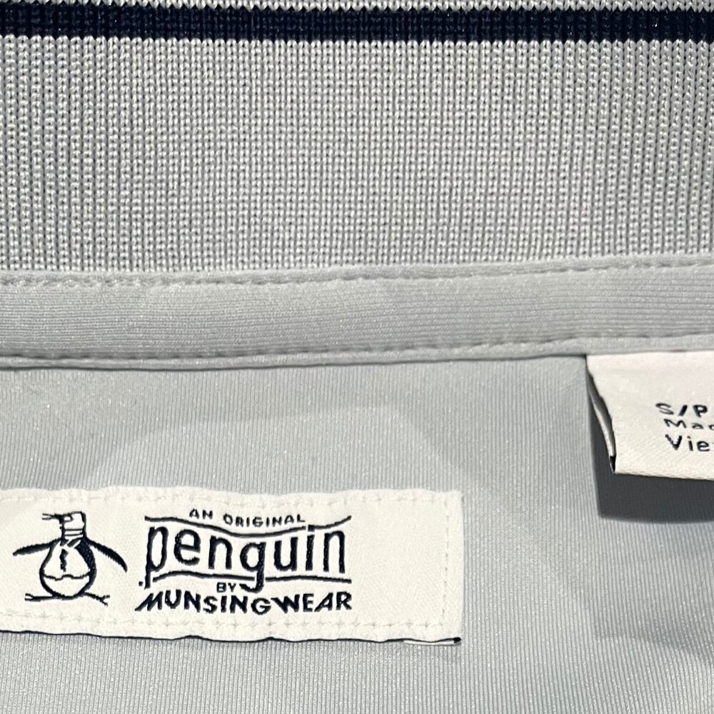 Original Penguin Men’s Light Blue Quarter-Zip Golf Jacket – Size S - Picture 4 of 4
